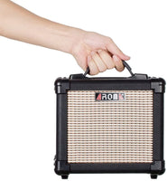 AROMA AG-10 10 Watt Portable Electric Guitar Amplifier, AC Adapter and Battery Operated