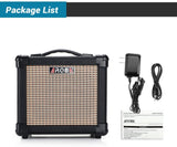 AROMA AG-10 10 Watt Portable Electric Guitar Amplifier, AC Adapter and Battery Operated