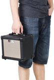 AROMA AG-10 10 Watt Portable Electric Guitar Amplifier, AC Adapter and Battery Operated