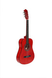 Affordable Classical Guitar Red Color - instruments-express.com 