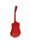 Affordable Classical Guitar Red Color - instruments-express.com 